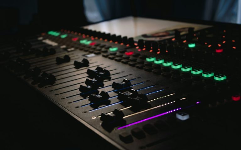 Mixing console — archive stock photograph