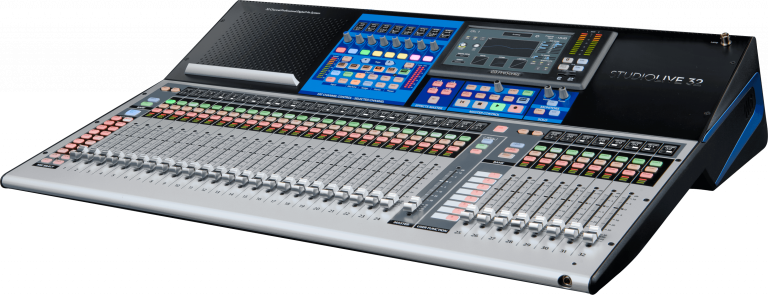 PreSonus StudioLive Series III SE32 digital mixing console, side view