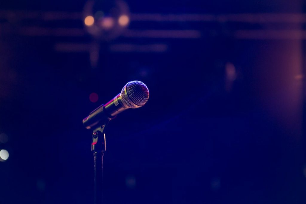 Stage microphone — stock photograph