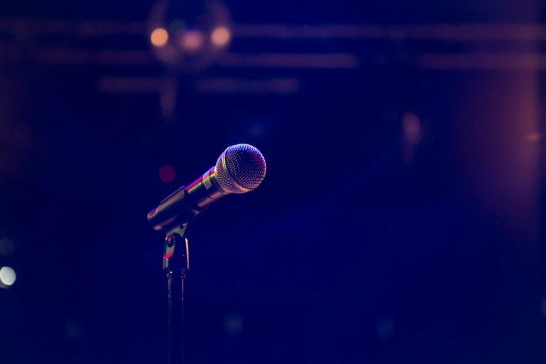 Stage microphone — stock photograph