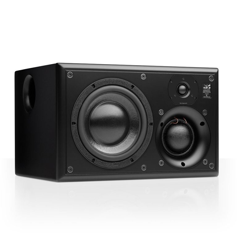 ATC SCM25A Pro Mk2 active three-way studio monitor shown at an angle