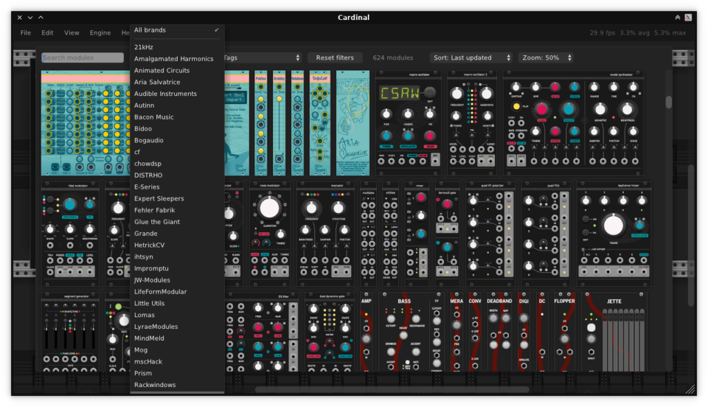 Cardinal software interface