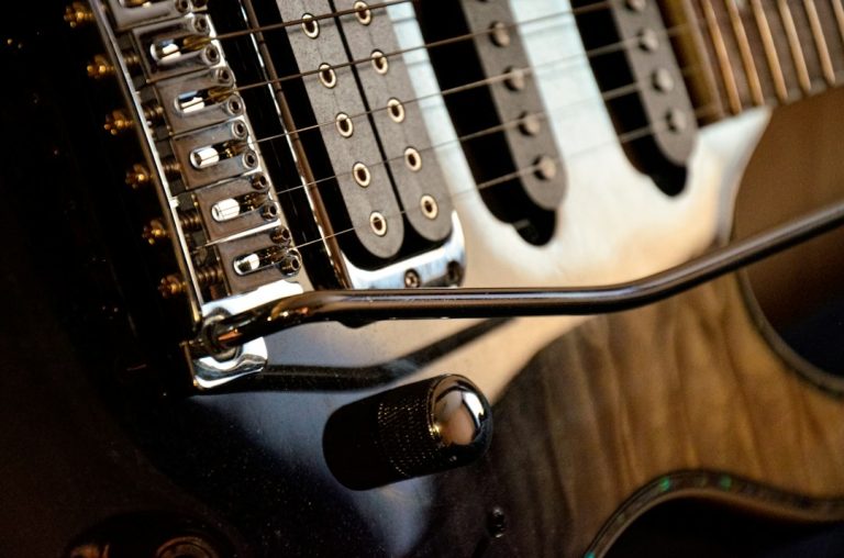 Close-up of an electric guitar; generic category image, not a specific Fender American Professional model