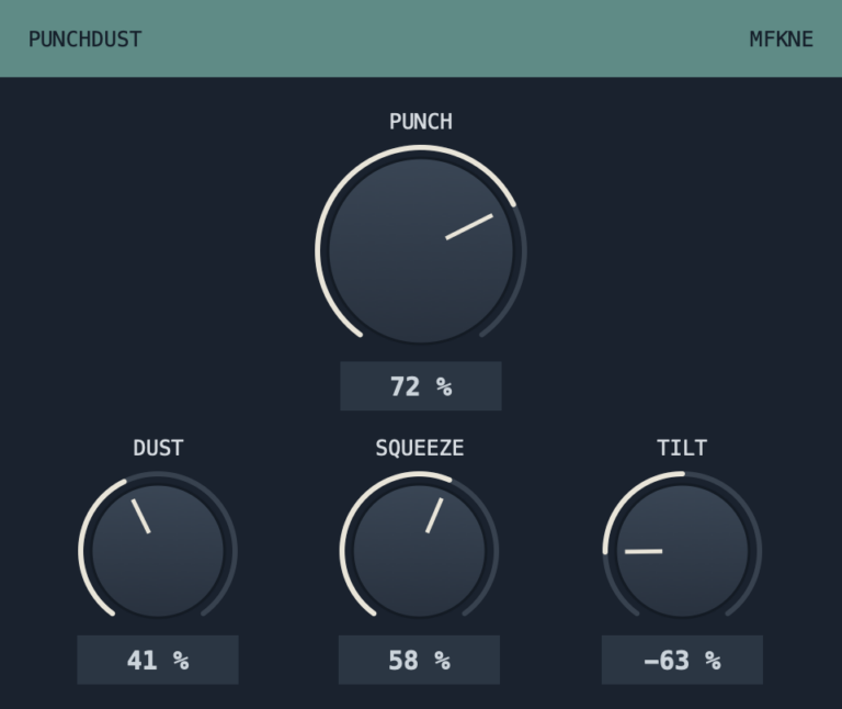 PUNCHDUST software interface