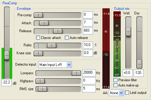 ReaPlugs software interface