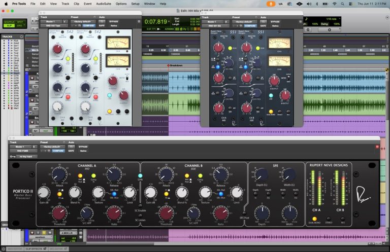 Rupert Neve Designs 542, 551 and Portico II plug-ins