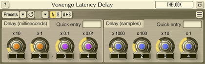 Voxengo Latency Delay software interface