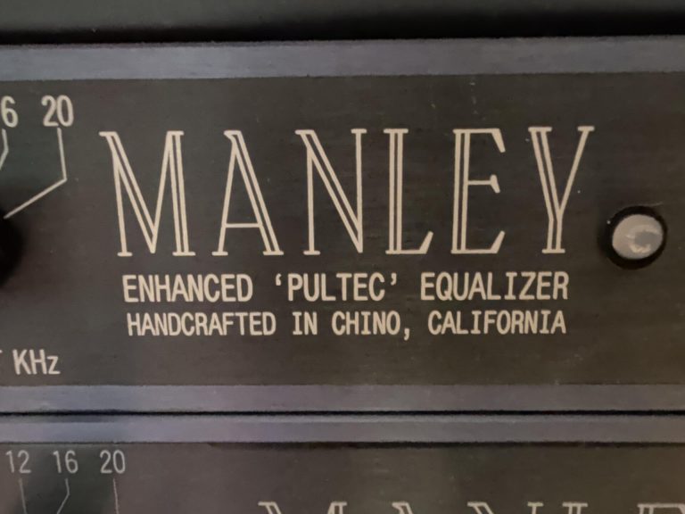 Manley Enhanced Pultec mono tube equalizer front panel