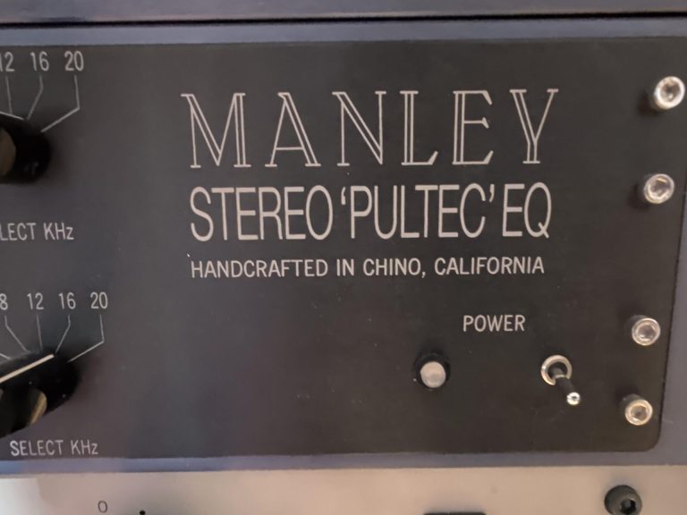 Manley Stereo Pultec tube equalizer front panel