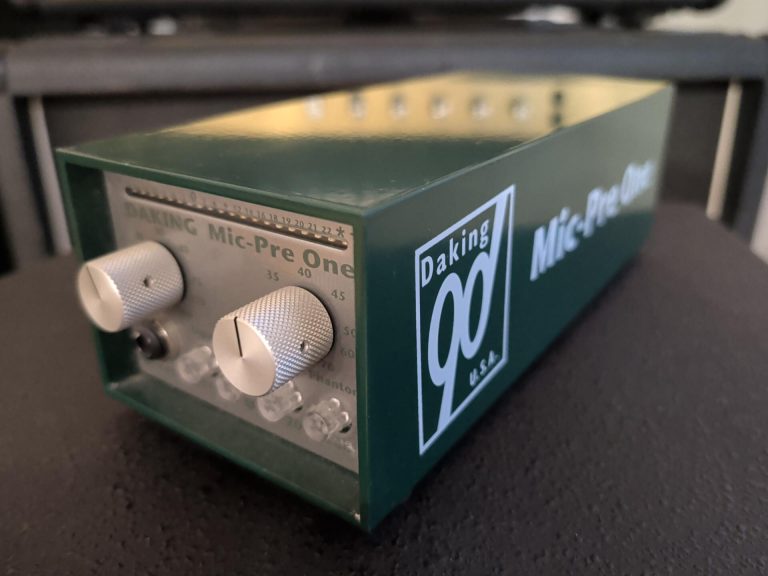 Daking Mic Pre One front panel